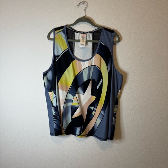 Marvel Tops - Her Universe Marvel Avengers Tank Mesh Razor back Womens 2X